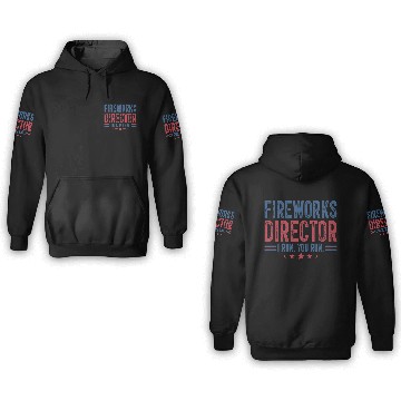 Discover Fireworks Director I Run You Run 3D Hoodies