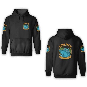 Discover Family Cruise Ship Palm Trees Rope 3D Hoodies