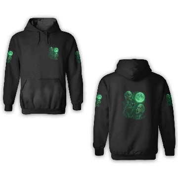 Discover Dark Brandons Howling at the Moon 3D Hoodies