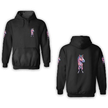 Discover Grumpy Unicorn – My Mood, My Magic 3D Hoodies