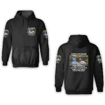 Discover Arkansas Natural Art 3D Hoodies