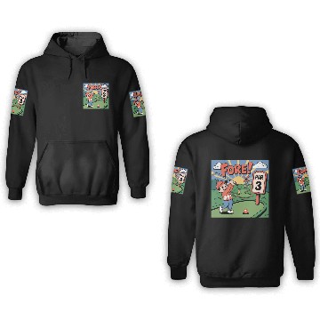 Discover Mini Golf Retro Cartoon on Champion Unisex 3D Hoodies