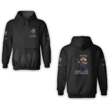 Discover Bulldog the Mobster 3D Hoodies