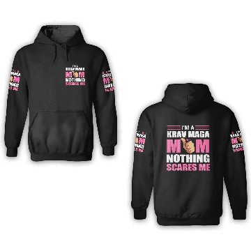 Discover Krav Maga Mom Israel Martial Arts 3D Hoodies
