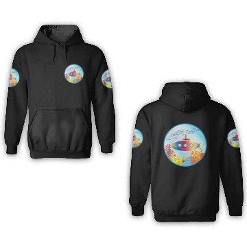 Discover Colorful Submarine in a Tropical Coral Reef 3D Hoodies