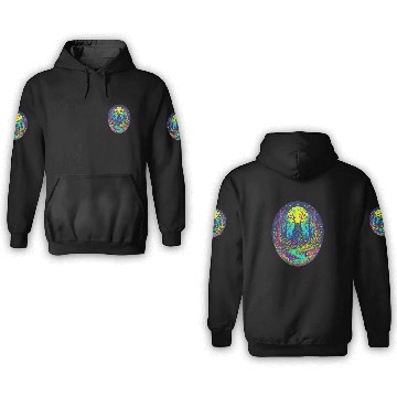 Discover Psychedelic Forest Spirit – Glowing Tree Guardian 3D Hoodies