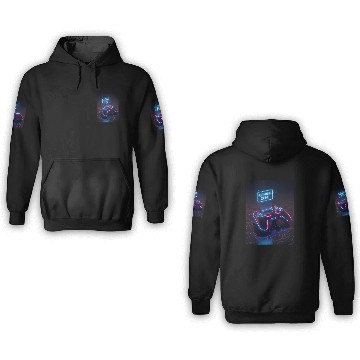 Discover Gaming Cyberpunk Controller 3D Hoodies