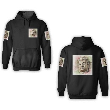 Discover Ethereal Buddha Face Art 3D Hoodies