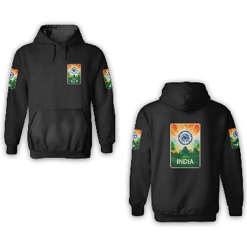 Discover India Landscape Design 3D Hoodies