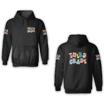 Discover Colorful Starry Thank You Card Design 3D Hoodies