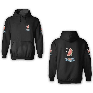 Discover Watermelon Sail Adventure: Nautical Fun Meets 3D Hoodies