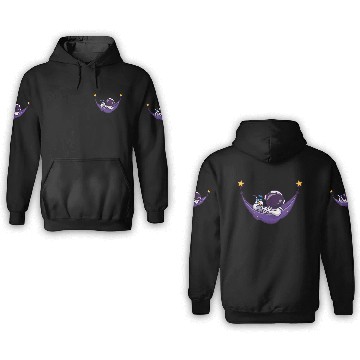 Discover Space Explorer Astronaut in Hammock 3D Hoodies