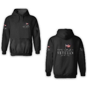 Discover Proud Wife Of A US Air Force Veteran 3D Hoodies