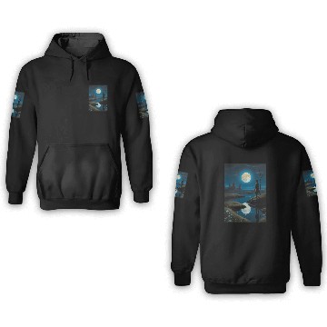 Discover Mystic Night Under the Full Moon 3D Hoodies