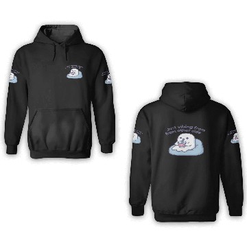 Discover Vibing Ghost with Bubble Tea Design 3D Hoodies