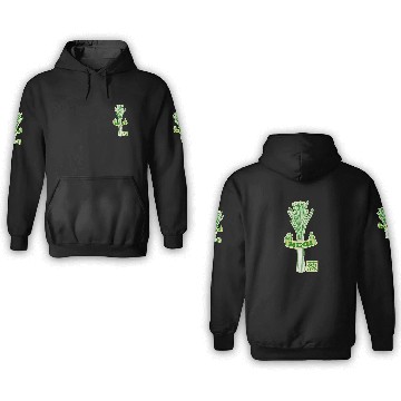 Discover Fresh Green Onion Illustration Negi Japanese 3D Hoodies