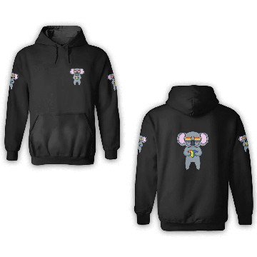 Discover Rainbow Sunglasses Koala Heart 3D Hoodies