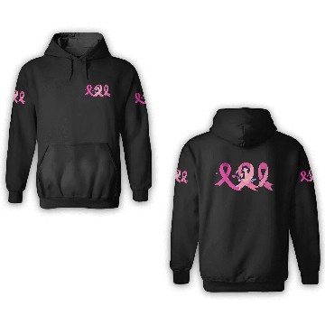 Discover Floral Breast Cancer Awareness Ribbon 3D Hoodies