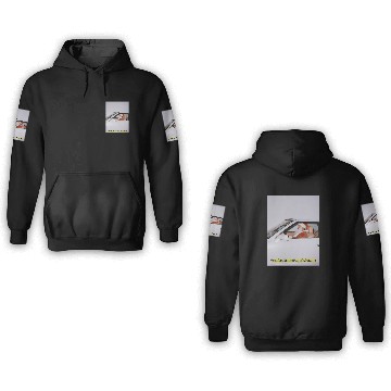 Discover Santa's Joyful Ride Card Design 3D Hoodies