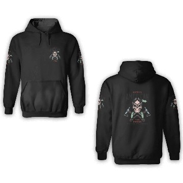 Discover Native American Skull Warrior Design 3D Hoodies