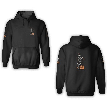 Discover Halloween Skeleton Pumpkin Fall Autumn Spooky Gift 3D Hoodies