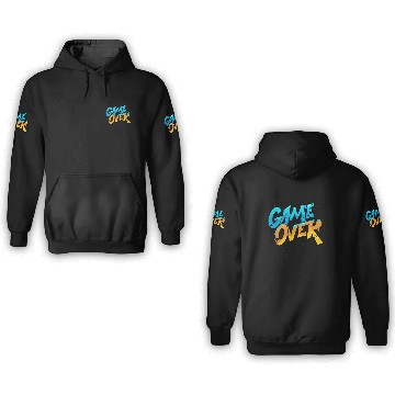 Discover Graffiti Style Game Over Design 3D Hoodies