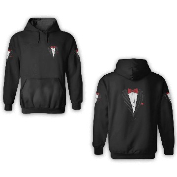 Discover bow tie sear sucker tuxedo 3D Hoodies