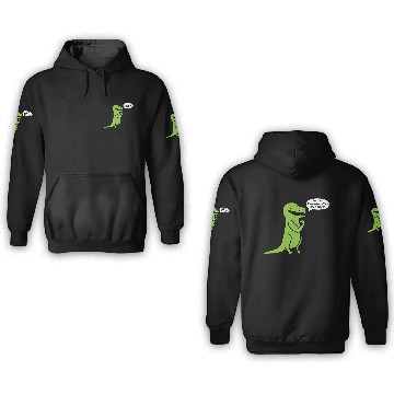 Discover Funny gym t-rex 3D Hoodies