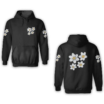 Discover pattern design flower beautiful daisy flower butte 3D Hoodies
