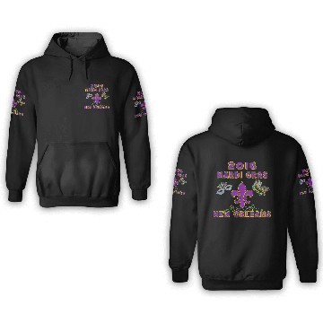 Discover 2016 Mardi Gras 2016 New Orleans 3D Hoodies