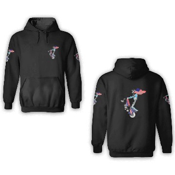 Discover Speedway driver with USA flag 3D Hoodies
