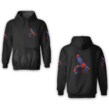 Discover dragonfly tail scorpion 1 3D Hoodies