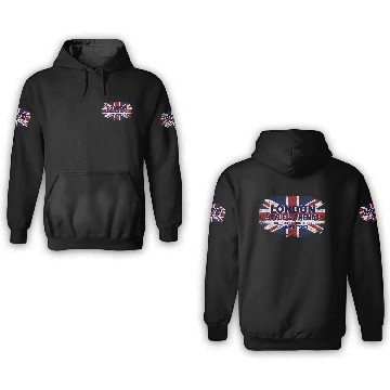 Discover London - Union Jack - UK Flag 3D Hoodies