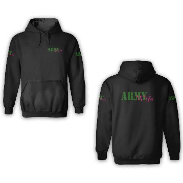 Discover Army Wife 3D Hoodies