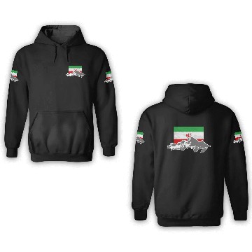 Discover Iran - Flag & Mountains 3D Hoodies
