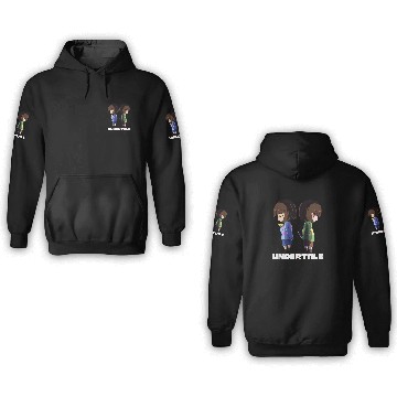 Discover Undertale - chara and frisk 3D Hoodies