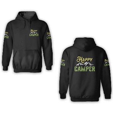 Discover Happy Camper 3D Hoodies