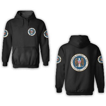 Discover National Security Agency Logo 3D Hoodies
