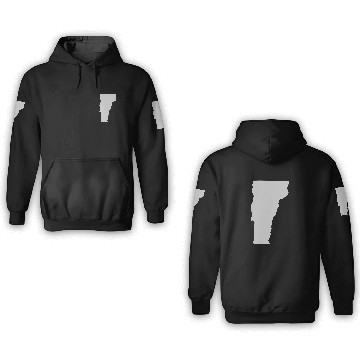 Discover State of Vermont solid 3D Hoodies