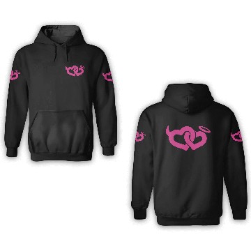 Discover devil & angel hearts 3D Hoodies