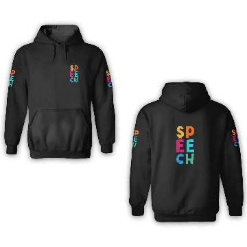 Discover Cute Speech Language Pathologist Speech Therapy SL 3D Hoodies