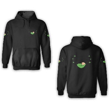 Discover Pea In My Pod 3D Hoodies
