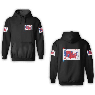 Discover Election Map Funny 3D Hoodies