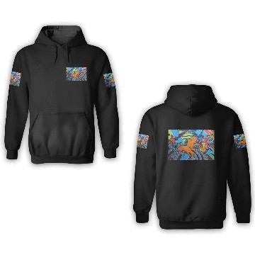 Discover Street Art London Colors Graffiti 3D Hoodies