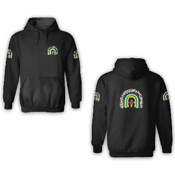 Discover He Is Risen Leopard Rainbow Christian Jesus Easter 3D Hoodies