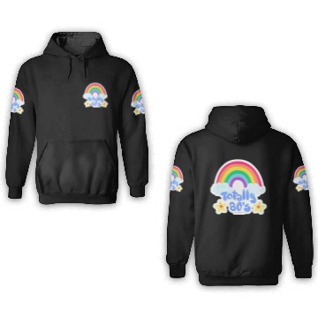 Discover Totally 80s rainbow 3D Hoodies
