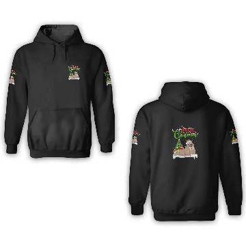 Discover Funny Walrus Fish Lover Xmas Lighting Walrus Chris 3D Hoodies