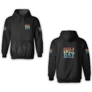 Discover Have a Swell Day modern rainbow typography 3D Hoodies