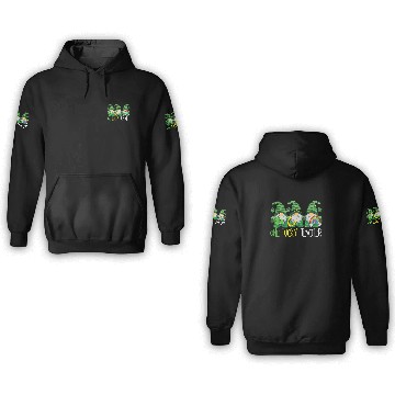 Discover One Lucky Gnomes Teacher - St Patricks Day Gnomes 3D Hoodies