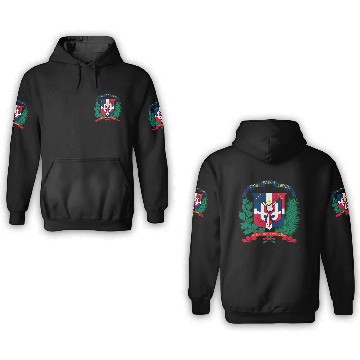 Discover dominican republic emblem 3D Hoodies